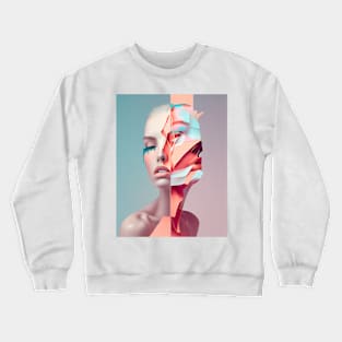 Modern woman in pop-art style Crewneck Sweatshirt